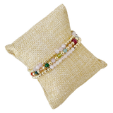 Faceted Fun Stack | Three-Piece Gemstone Bracelet Stack