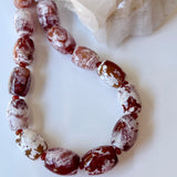 Firecracker Agate and Carnelian Necklace