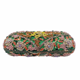 Floral Rhinestone Clutch