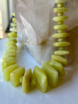 Green Opal Vintage Chunky Necklace