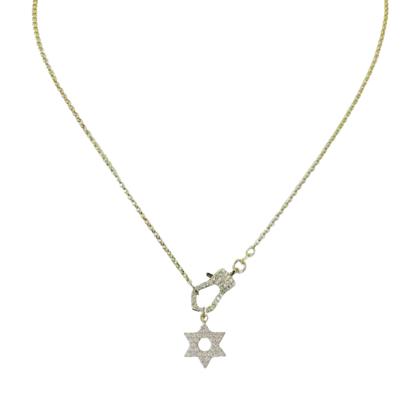 Clasp Star of David Necklace