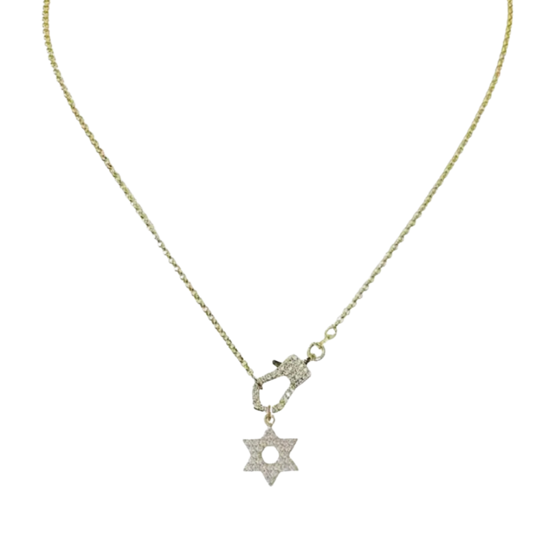 Clasp Star of David Necklace