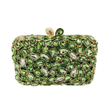 Bezel Crystal Bling Evening Clutch Handbag