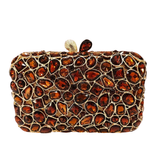 Bezel Crystal Bling Evening Clutch Handbag