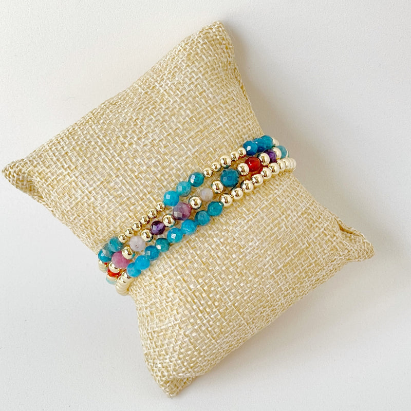 Faceted Fun Apatite Stack