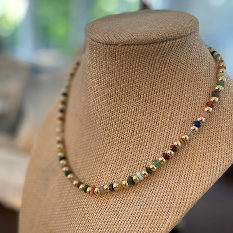 Gold Heishi Necklace