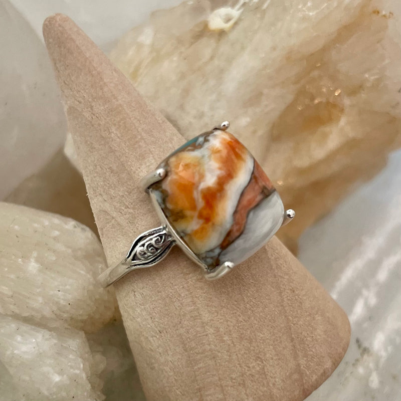 Oyster Copper Turquoise Ring