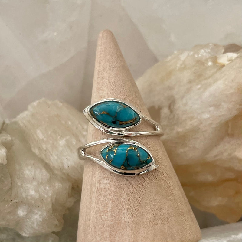 Blue Copper Turquoise Ring