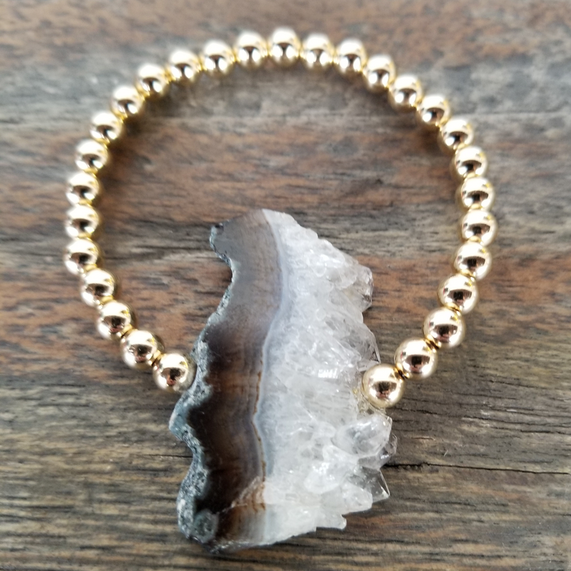 Amethyst Stalactite/Gold