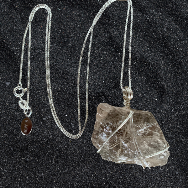 Quartz Wire Wrapped Pendant