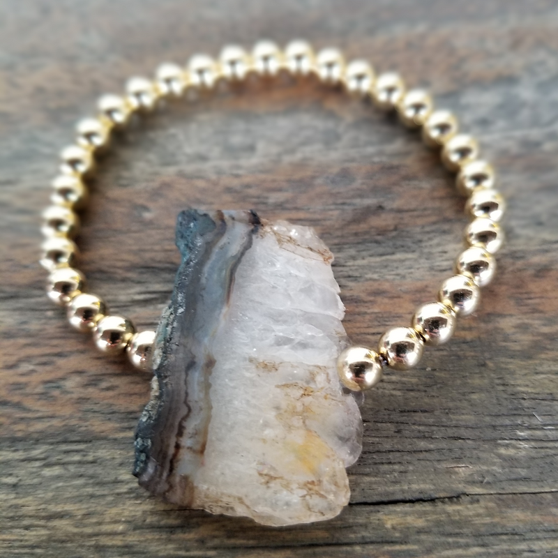 Amethyst Stalactite/Gold
