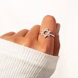 Star of David 925 Sterling Silver Ring