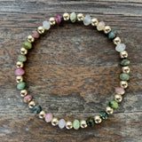 Faceted Tourmaline/Gold
