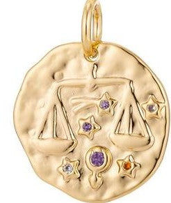 Libra Zodiac Coin Charm