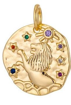 Leo Zodiac Coin Charm