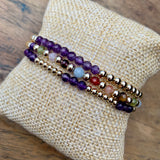 Faceted Fun Amethyst Stack