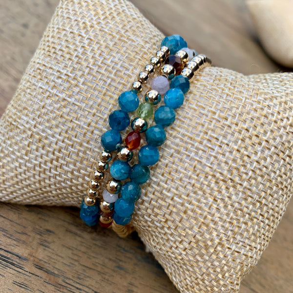 Faceted Fun Apatite Stack