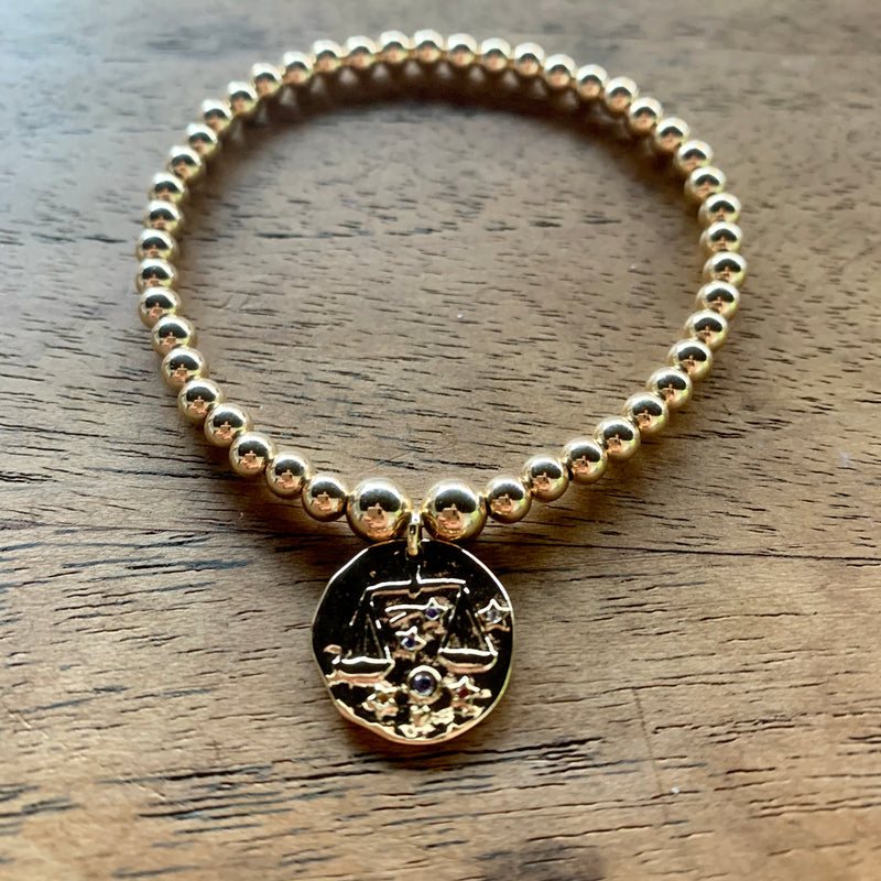 Libra Zodiac Coin Charm