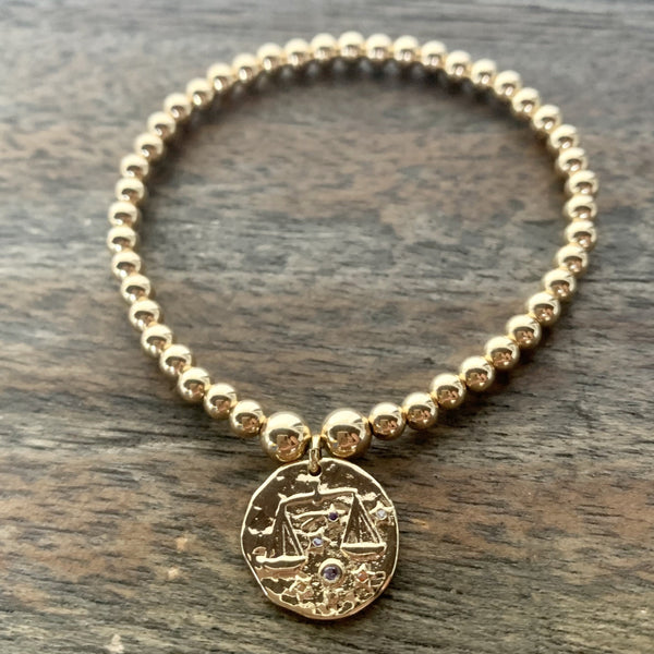 Libra Zodiac Coin Charm