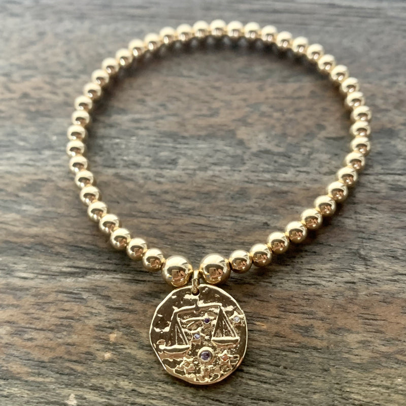 Libra Zodiac Coin Charm