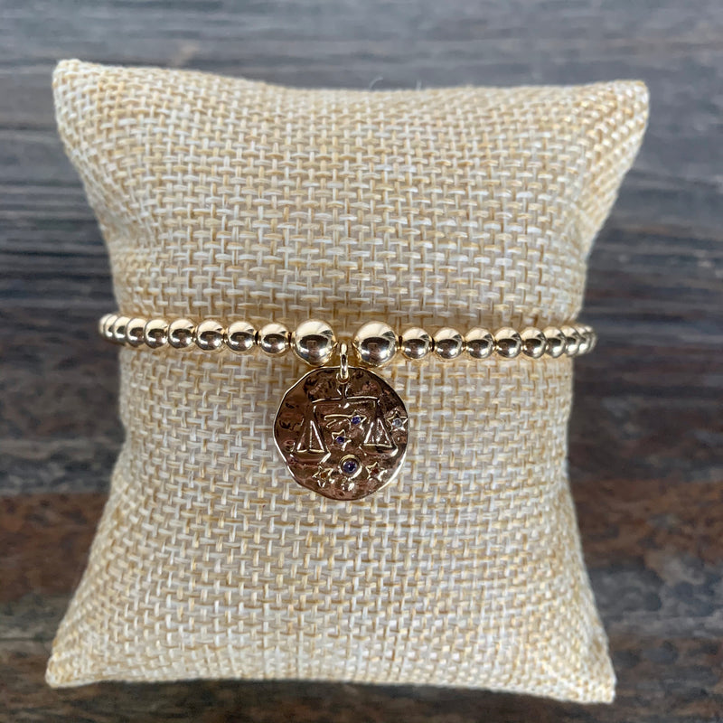 Libra Zodiac Coin Charm