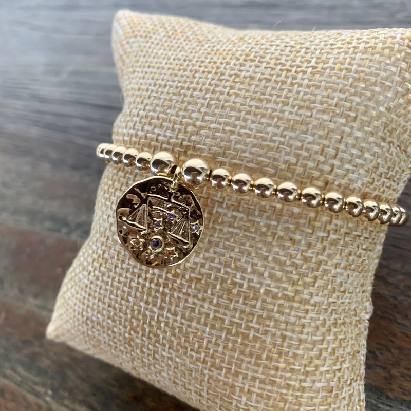 Libra Zodiac Coin Charm