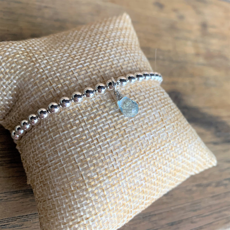 Aquamarine Briolette Drop