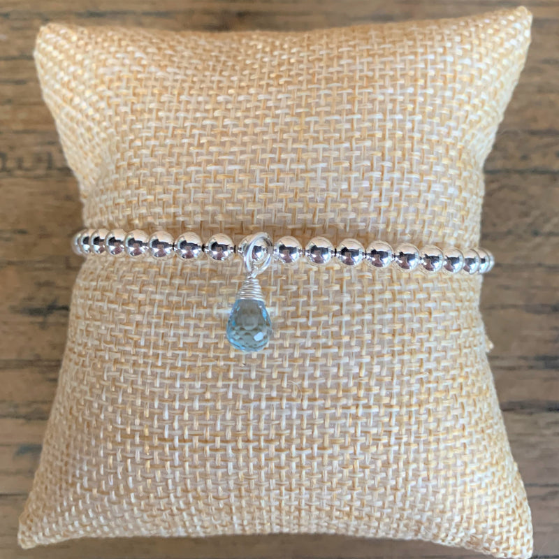 Aquamarine Briolette Drop