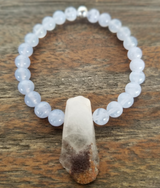 Blue Lace Agate/Phantom Quartz