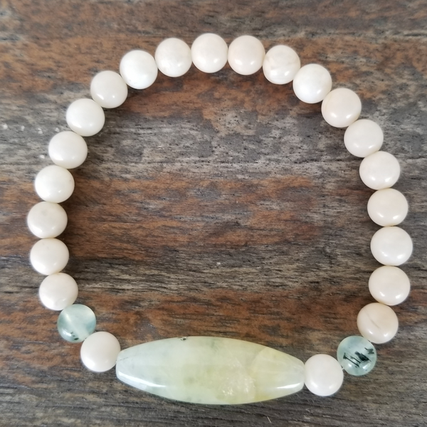 River Stone Jasper/Prehnite
