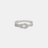 Square Knot 925 Sterling Silver Ring