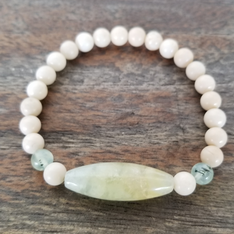 River Stone Jasper/Prehnite