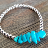 Blue Turquoise/Sterling Silver