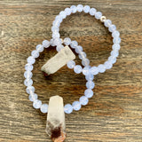 Blue Lace Agate/Phantom Quartz