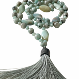Kiwi Jasper and Amazonite necklace