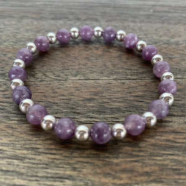 Lepidolite/Sterling Silver