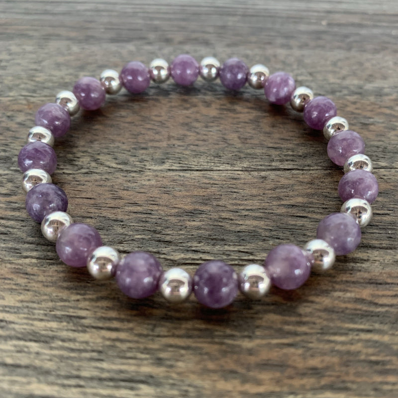 Lepidolite/Sterling Silver