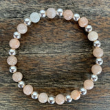 Peach Moonstone/Sterling Silver