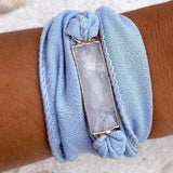 Silk Wrap with natural gemstone
